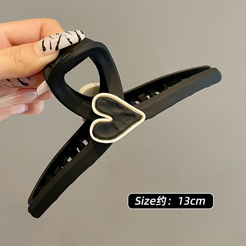 Kẹp Tóc Hình Trái Tim 13cm Phong Cách Hàn Quốc Cho Nữ