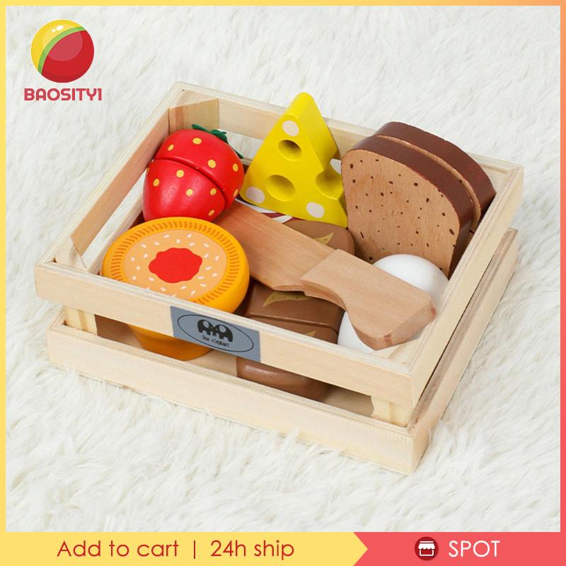 [Baosity1] Đồ chơi trẻ em Nhà Bếp Bằng Gỗ Cho Bé