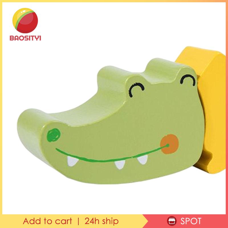 [Baosity 1] Chuỗi Hạt Gỗ Hình Động Vật Giáo Dục Sớm Cho Bé Mầm Non