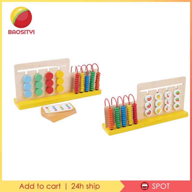 [Baosity1] Bàn Tính Gỗ Xếp Hình Đếm Hạt Rèn Luyện Trí Tuệ