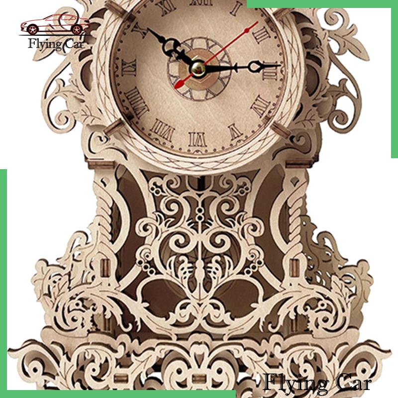 [Lzdjfmy2] Đồng Hồ Treo Tường 3D Bằng Gỗ DIY Độc Đáo Cho Người Lớn Và Trẻ Em