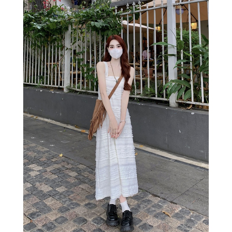 Đầm Ren Dáng Dài Thời Trang Mùa Hè Dành Cho Nữ