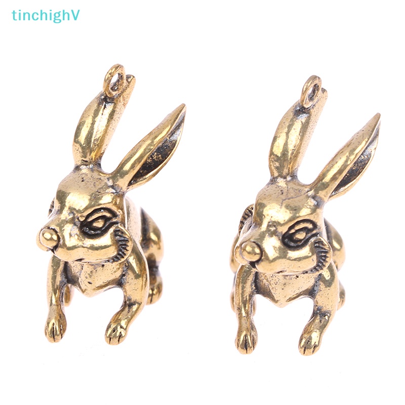 [TinchighV] Tượng Thỏ May Mắn Bằng Đồng Trang Trí Năm Mới Phong Cách Trung Hoa