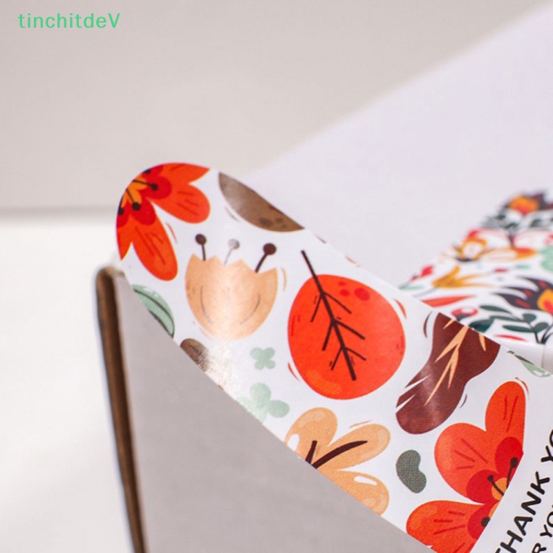 Set 50 Miếng Dán In Chữ Thank You For Your Purchase Trang Trí Hộp Quà