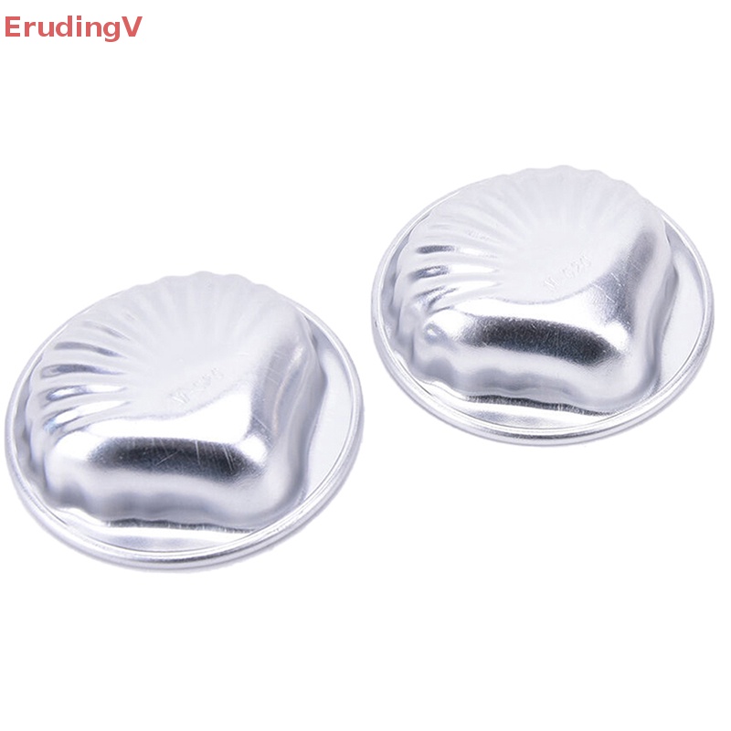 Bộ 5 Khuôn Làm Bánh Handmade Bằng Hợp Kim Nhôm Hình Vỏ Sò