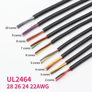 Dây Cáp Tín Hiệu Âm Thanh Điện Tử Bằng Đồng UL2464 28 26 24 22AWG 2 3 4 5 6 7 8 9 10 Lõi