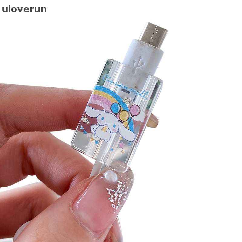 Phụ Kiện Bảo Vệ Dây Cáp Bằng Silicon Hình Hoạt Hình Đáng Yêu