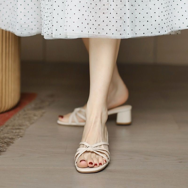 Dép Cao Gót Mũi Nhọn Thời Trang 02569 Dành Cho Nữ