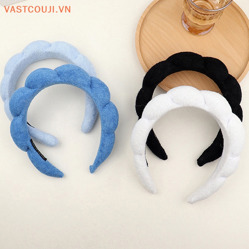 Băng Đô Cài Tóc Bằng Xốp Mềm Phong Cách Retro