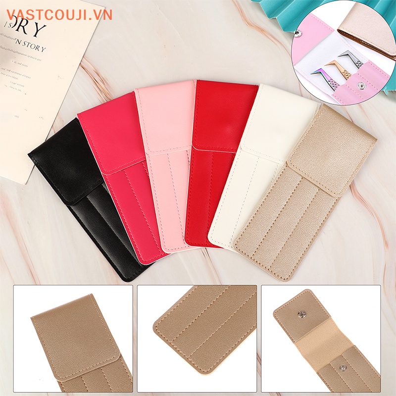 Túi Da Đựng Nhíp Nối Mi Chuyên Nghiệp VASTJI