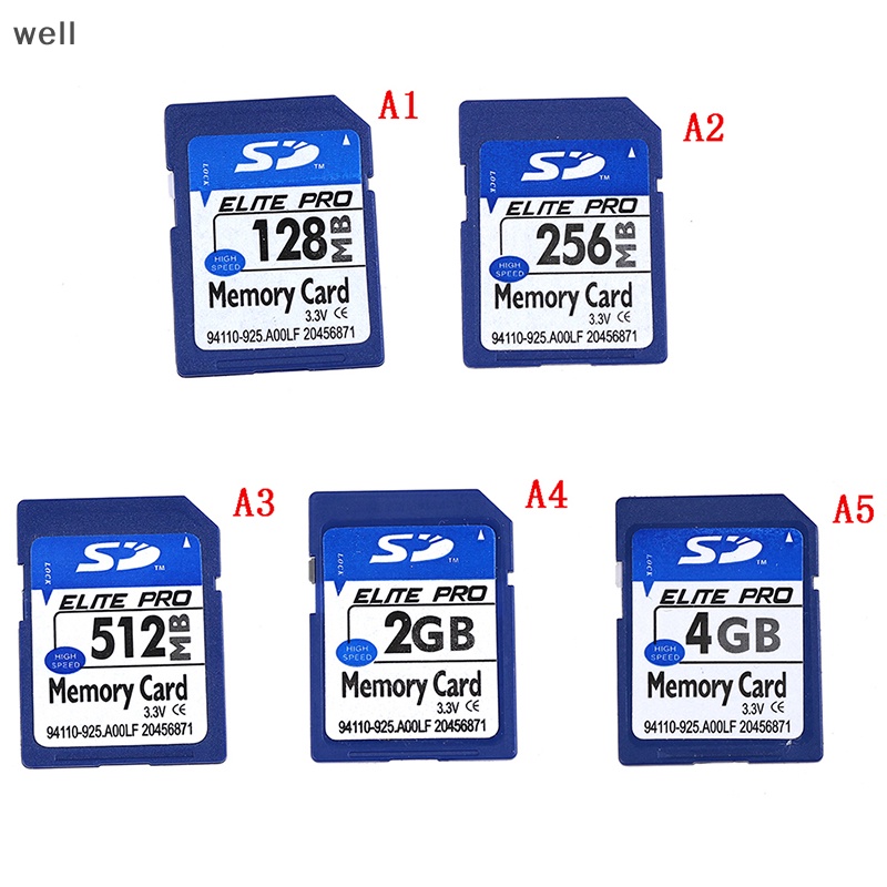 128Mb 256Mb 512Mb 2GB 4GB SD thẻ tiêu chuẩn an toàn bộ nhớ kỹ thuật số [RIL]