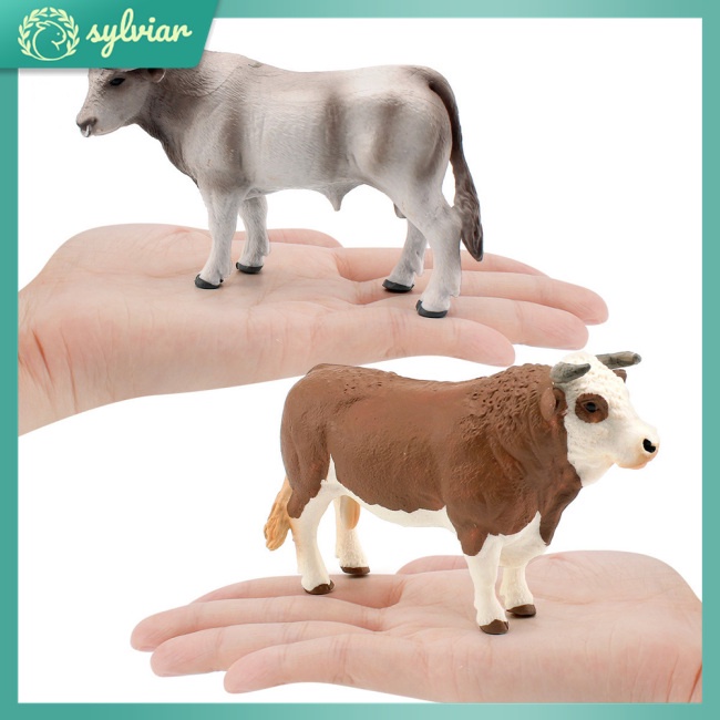 Mô Hình Bò Nông Trại Dễ Thương Dùng Trang Trí