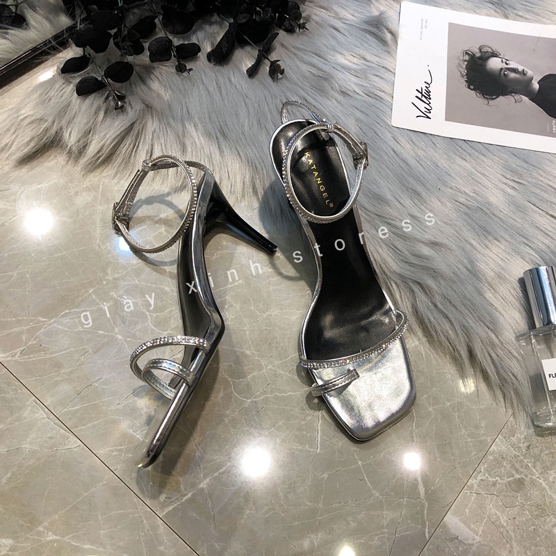 sandanl cao gót đính đá sang trọng dễ đi mã v72