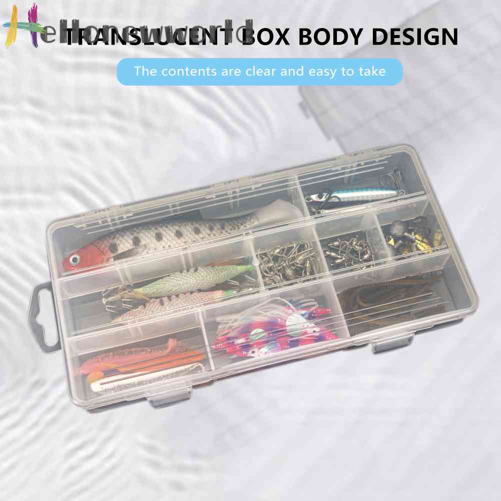 Hộp Nhựa 15 Ngăn Đựng Lưỡi Câu Cá Tiện Lợi