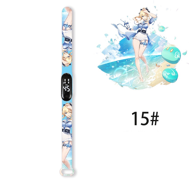 Đồng Hồ Điện Tử Đèn LED In Hình Anime Cho Trẻ Em