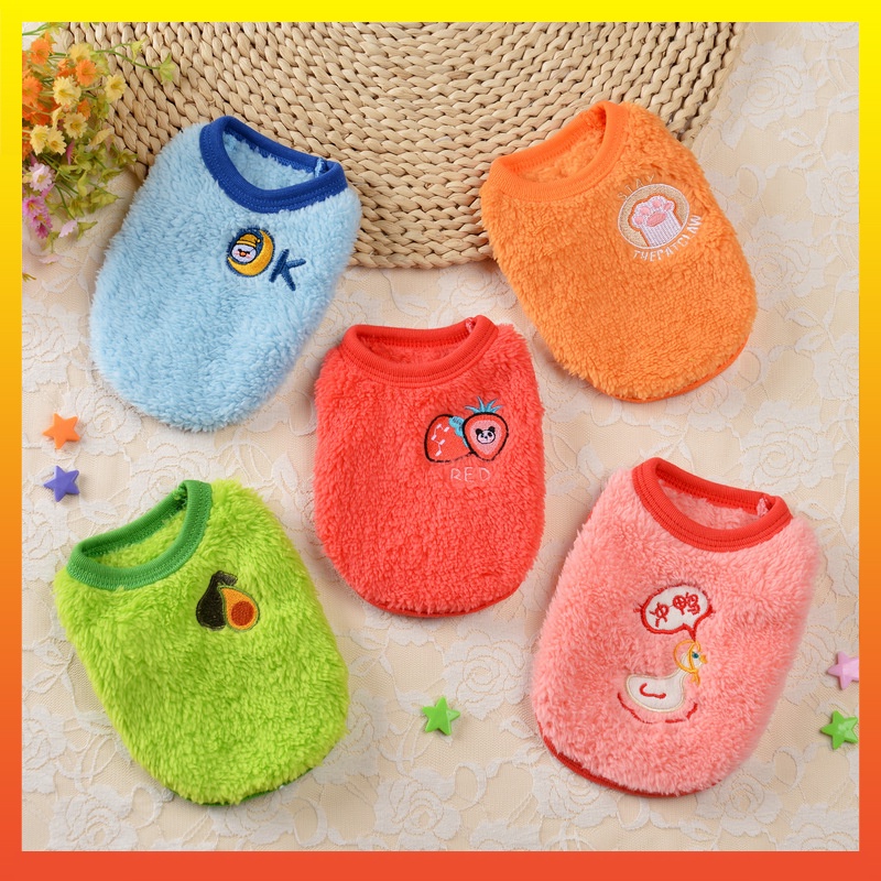 Áo Sweater Vải Nỉ Giữ Ấm Thời Trang Thu Đông Cho Thú Cưng