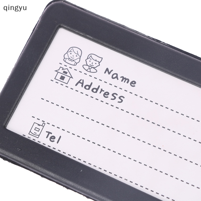 1 Thẻ Đánh Dấu Ghi Thông Tin Hành Lý Bằng Silicone Họa Tiết Hình Học