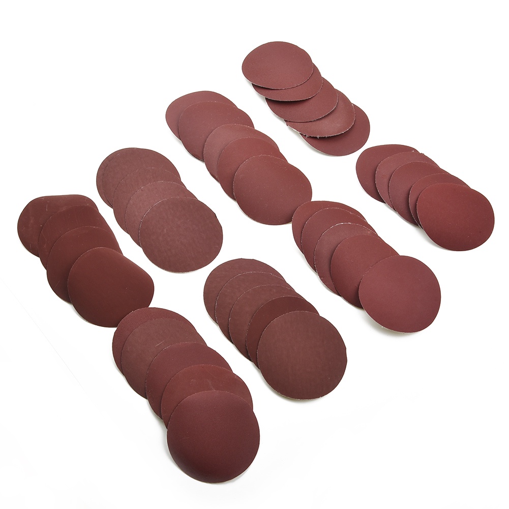 Set 40 Tấm Giấy Nhám Tròn 3 Inch 75mm-80mm 320 / 400 / 600 / 800 / 1000 / 1200 / 1500 Grit
