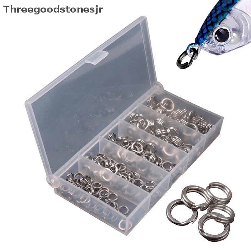 Hộp 200 Khoen Câu Cá Bằng Thép Không Gỉ Chất Lượng Cao JR