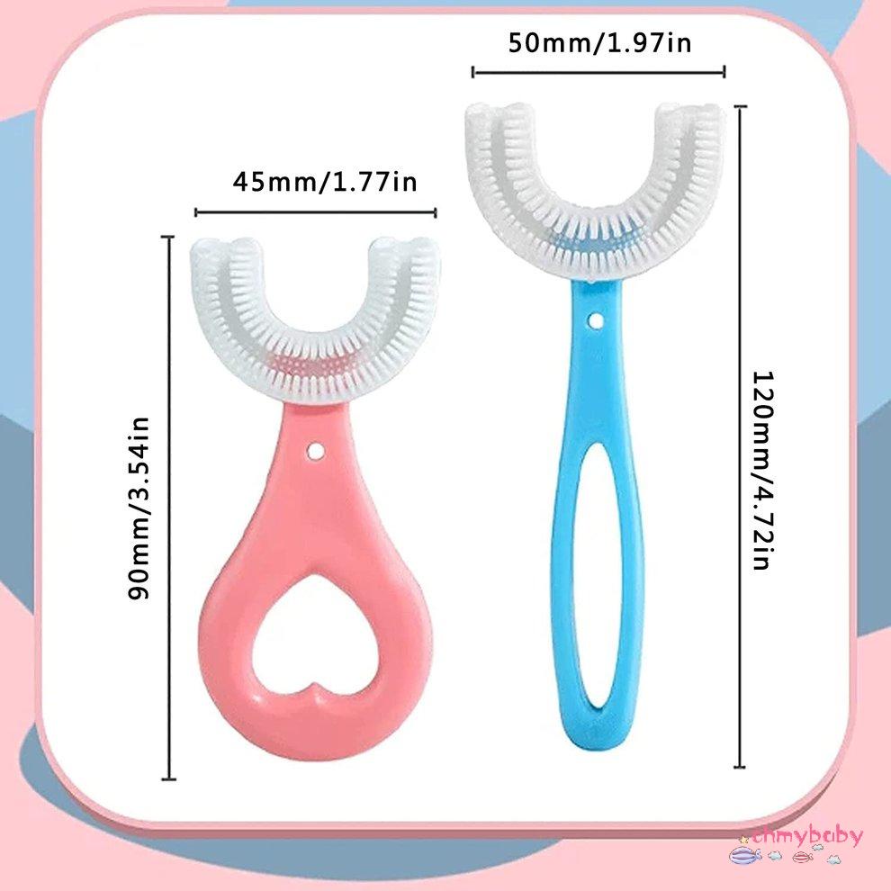 [Trong kho] Bàn Chải Đánh Răng Trẻ Em Hình Chữ U, Đầu Silicon Mềm Cấp Thực Phẩm, Thiết Kế Làm Sạch 360°, Hướng Dẫn Sử Dụng, Đào Tạo [P/11]