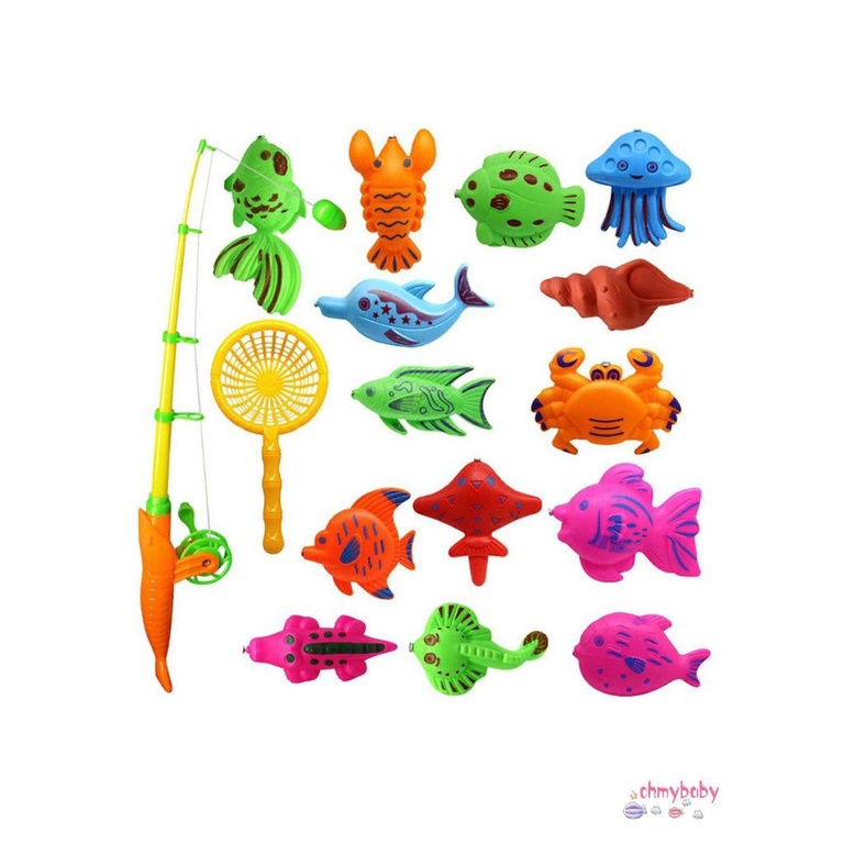 [OMY] 15 Cái Trẻ Em Bộ Trò Chơi Câu Cá Hoạt Hình Đồ Bể Nước Giáo Dục Cho [P/15]