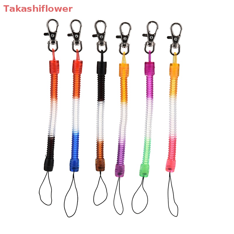 (Takashiflower) 1 Vòng Tròn Nhựa-Keychain-Keychain-Keychain-Keychain-Keychain-Keyring - Co Giãn Có Thể Thu Vào Được