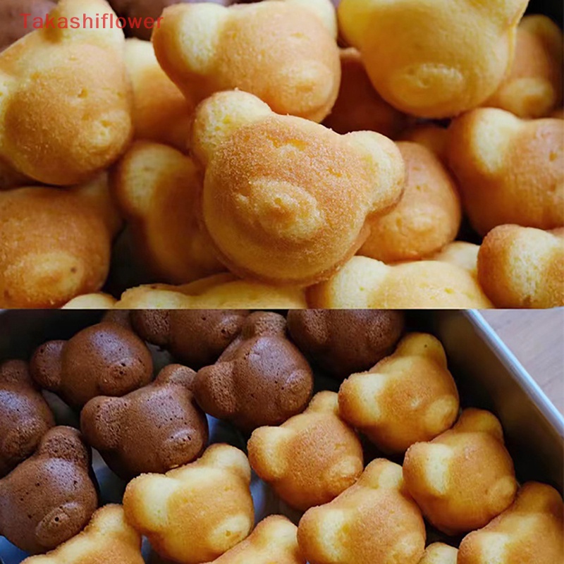 Khuôn Nướng Bánh Bằng Thép Carbon Chống Dính Hình Gấu Dễ Thương DIY