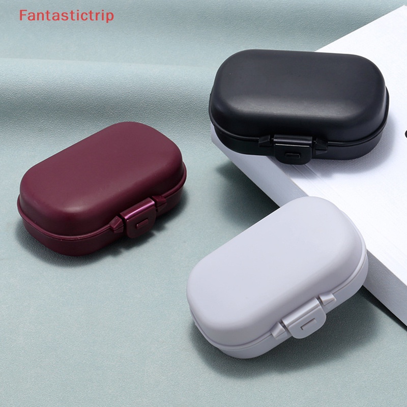 [Fantastictrip] Set 2 Hộp Đựng Mắt Kính Bằng Nhựa Gấp Lại Được Nhiều Màu Mới