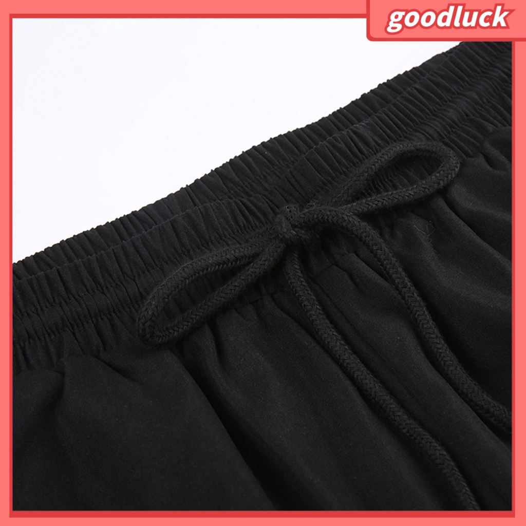 [ULK] Quần Thể Thao Ống Rộng Thẳng Lưng Cao Co Giãn Có Túi Bên Hông Kẻ Sọc Mùa Thu Đông Đường Phố Cho Nữ