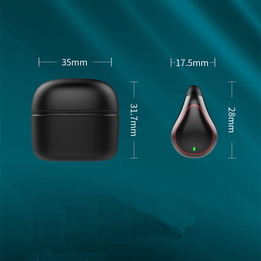 Tai Nghe Một Bên Tai Bluetooth Không Dây Mini Dạng Kẹp Thời Trang Chống Nước