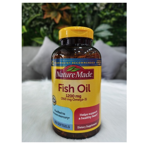 Dầu Cá Nature Made Fish Oil Omega 3 1000mg,  - Thực phẩm bổ sung thể hình tăng cơ