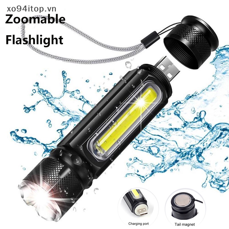 Đèn Pin XOITOP T6 Sử Dụng Điện Sạc Usb Tiện Lợi