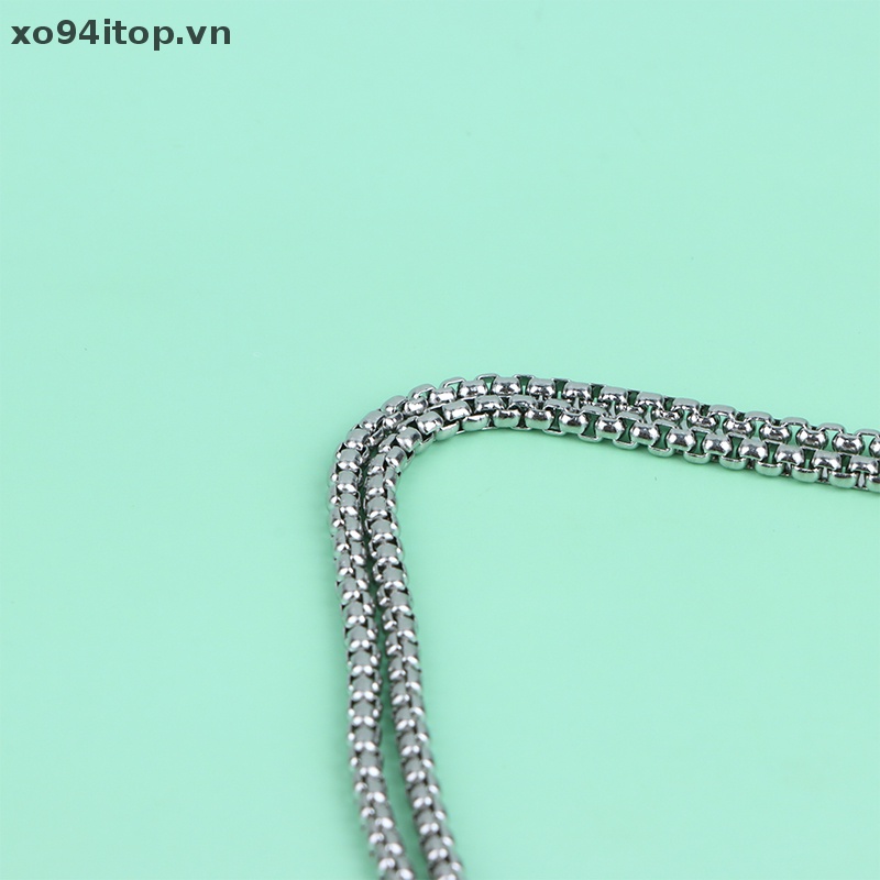 Vòng Dây Xích Kim Loại Đeo Cổ Bằng Silicon Thông Dụng Cho XOITOP