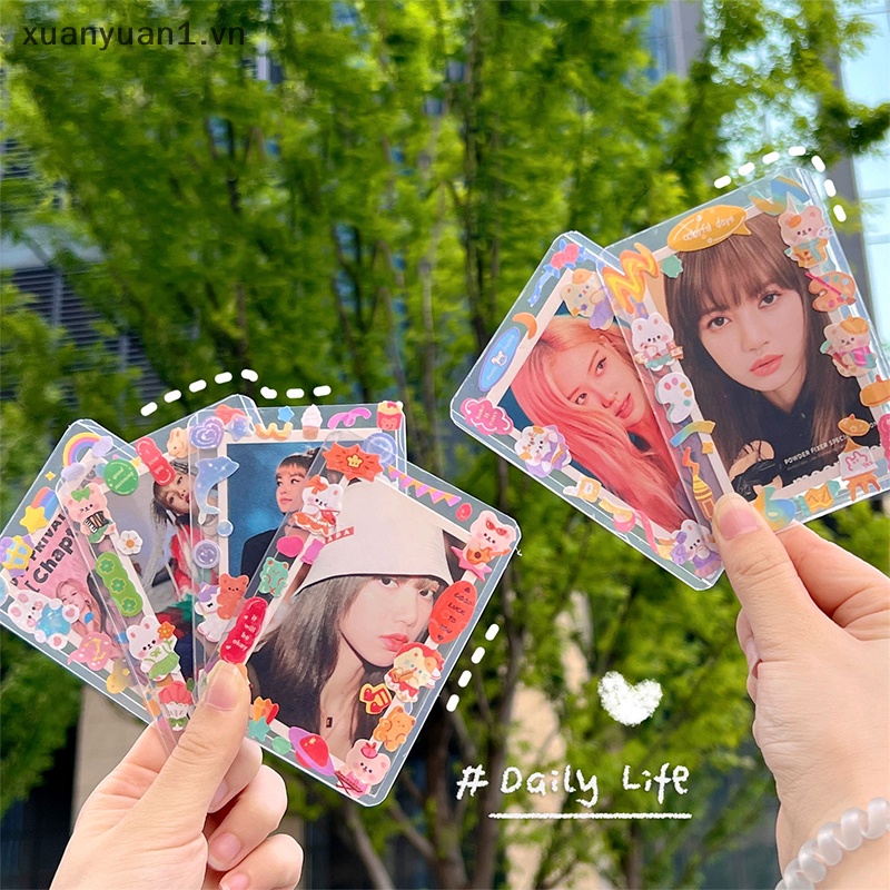 Set 10 Miếng Dán Goo Dày Dặn Trong Suốt Dùng Trang Trí Hộp Sưu Tập DIY