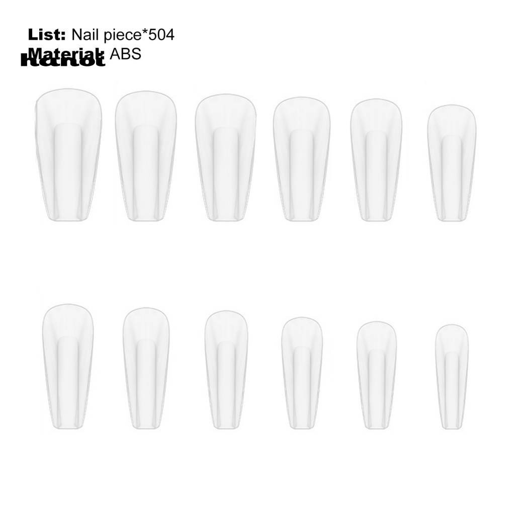 Bộ 504 Móng Tay Giả Che Phủ Toàn Diện Chất Lượng Cao