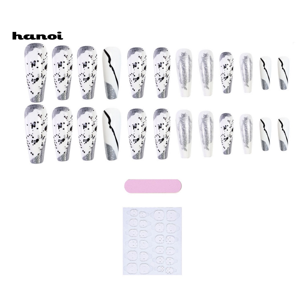 Set 24 Móng Tay Giả Siêu Mỏng Sang Trọng Cho Nữ