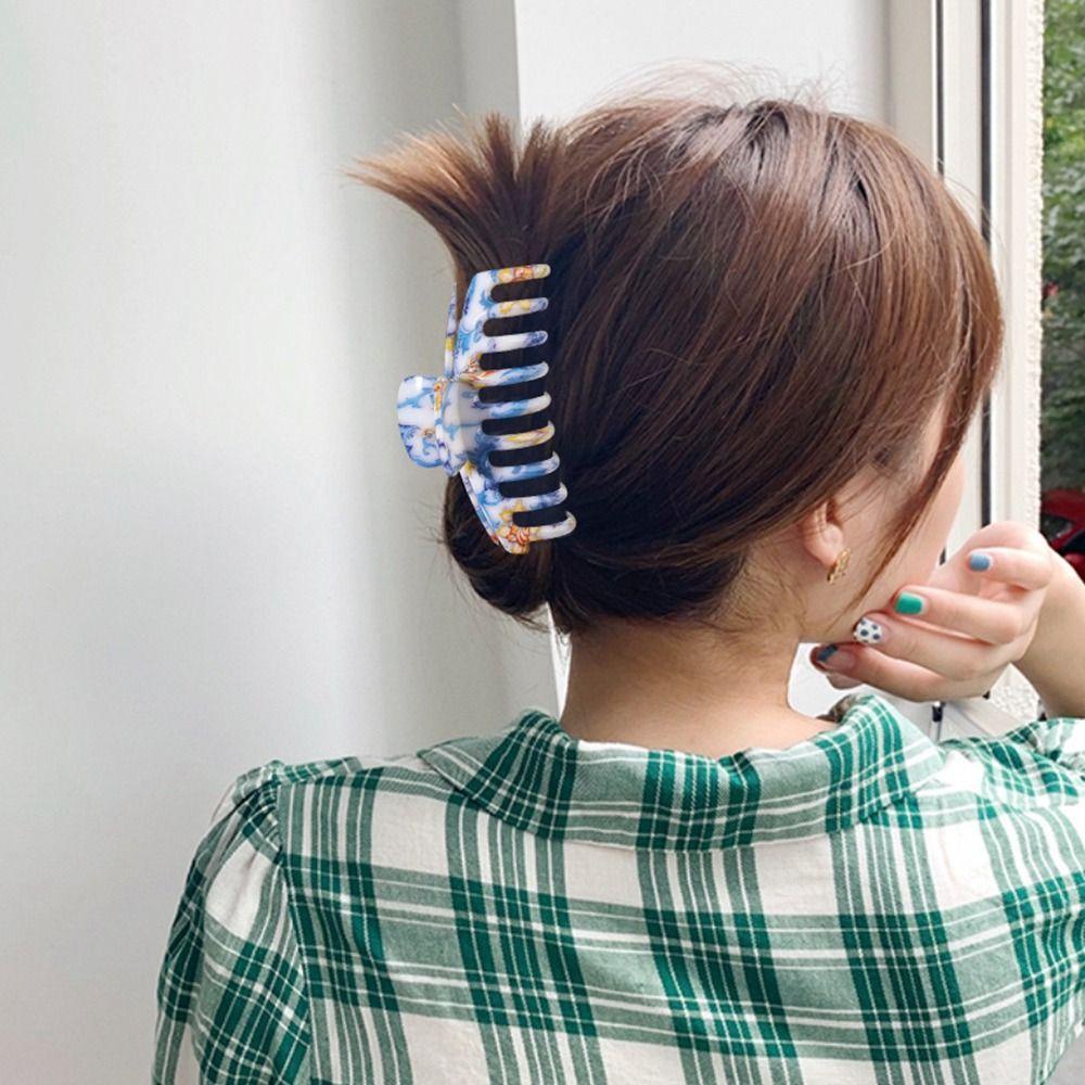 Kẹp Tóc Hình Cá Mập Màu Xanh Dương Và Trắng Phong Cách Hàn Quốc Dễ Thương