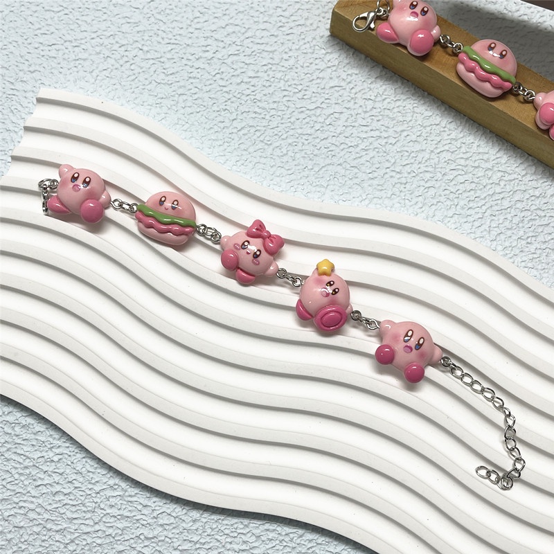 Vòng Tay Hoạt Hình Kirby Dễ Thương Có Thể Điều Chỉnh
