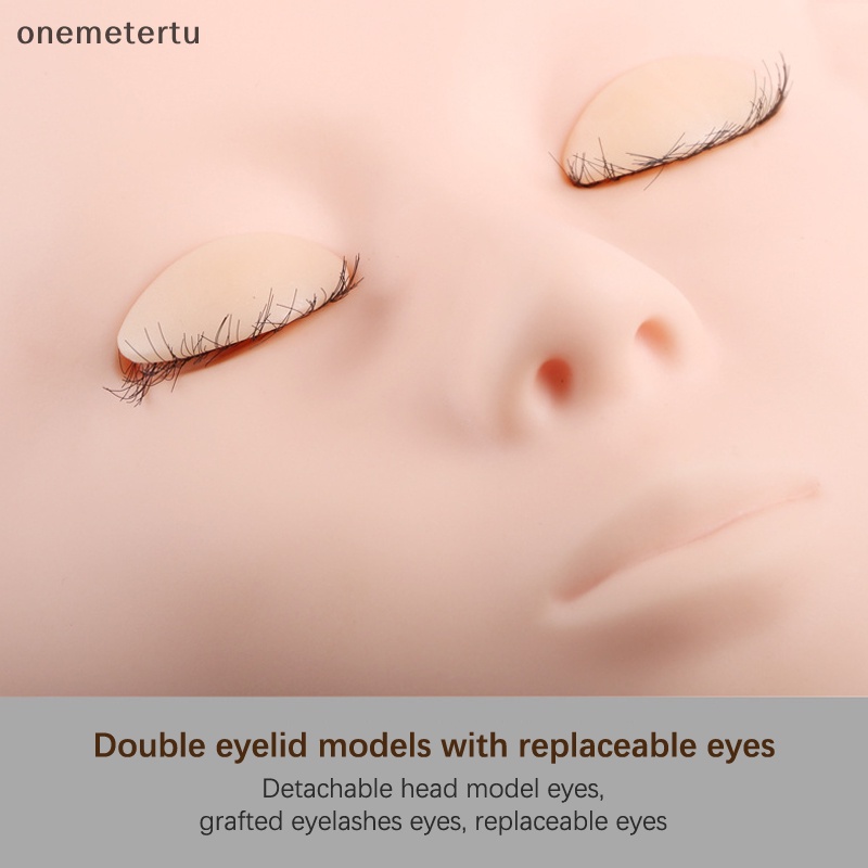 Onemetertu Mannequin Bộ Lông Mi Giả Đầu Ma Nơ Canh Độc Đáo Tiện Dụng