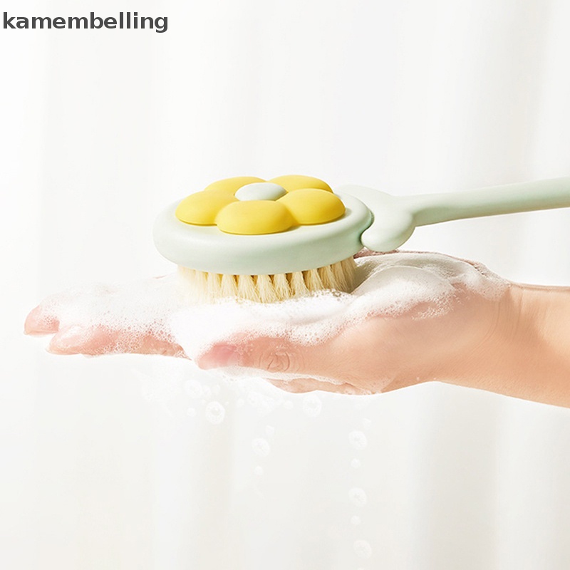 Kamembelling Bàn Chải Chà Lưng Tẩy Tế Bào Chết Mát Xa Cơ Thể Tay Cầm Dài Mềm Mại Tiện Dụng