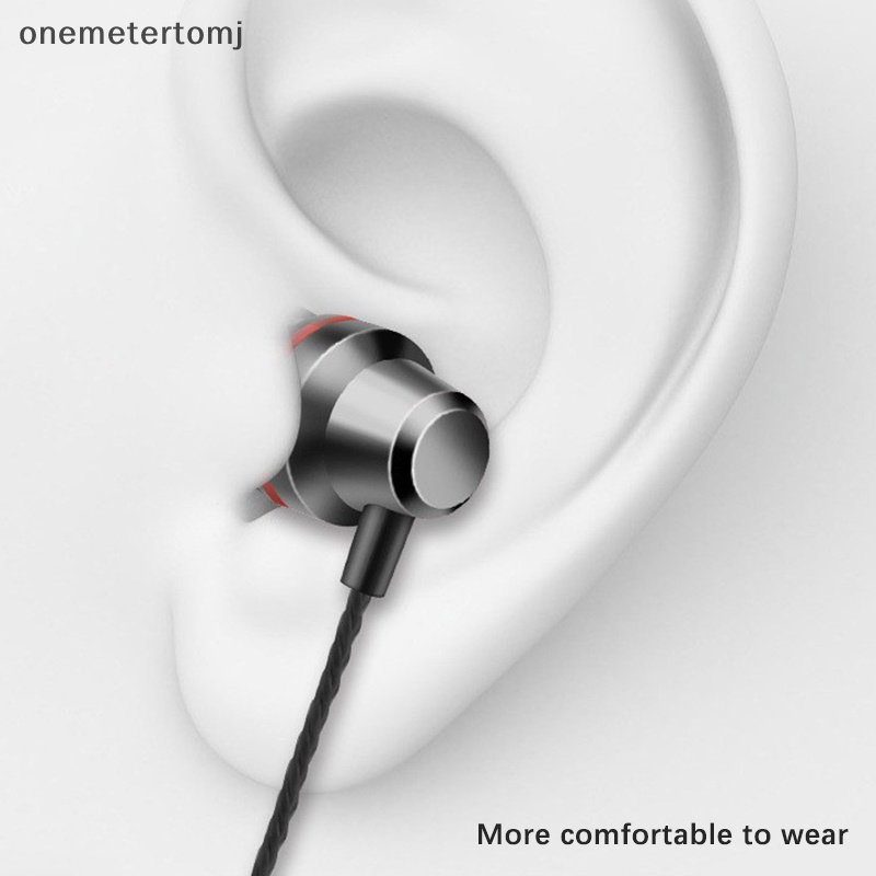 Onemetertomj Tai Nghe Thể Thao Nhét Tai Có Dây 3.5mm Chống Ồn Kèm Mic