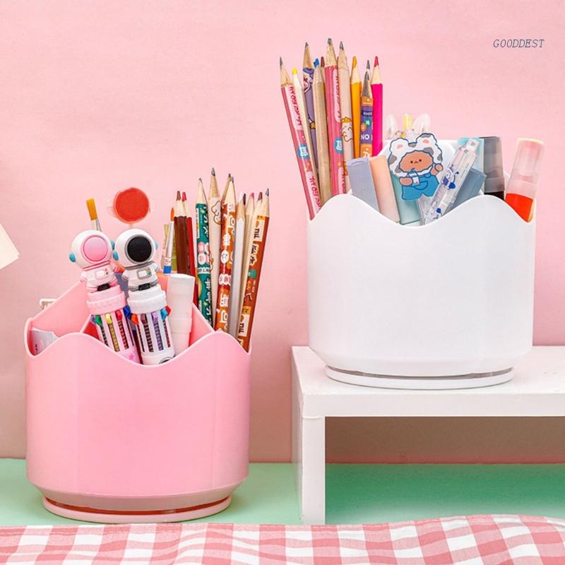 Hộp Đựng Bút Có Thể Xoay 360 Độ Kiểu Dáng Dễ Thương