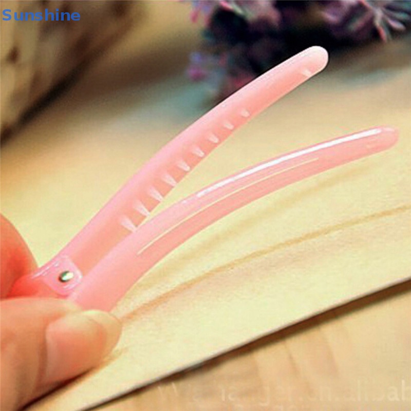 Set 10 Kẹp Tóc Cá Sấu DIY Bằng Nhựa Nhiều Màu Sắc Dành Cho Nữ