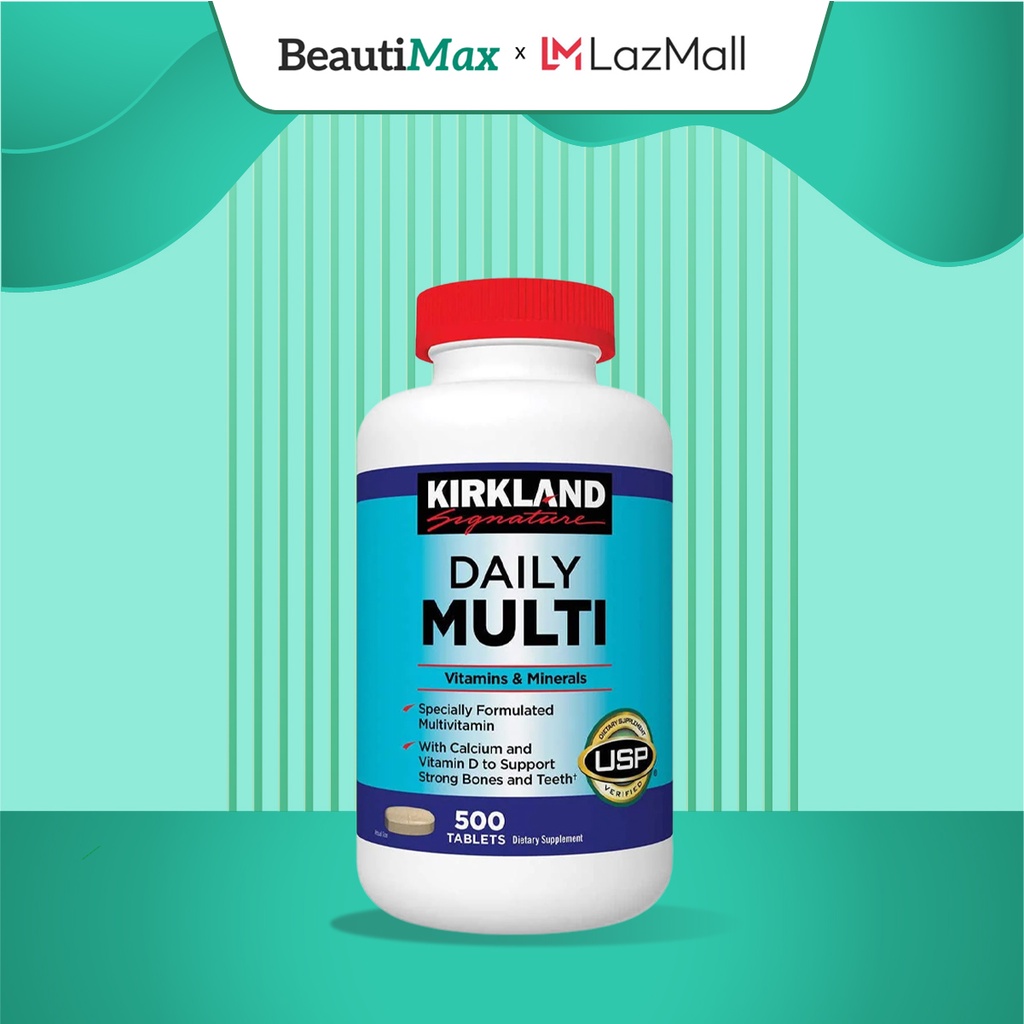 Viên uống bổ sung vitamin tổng hợp daily multi kirkland chai 500 viên Healthy care Maxwell68