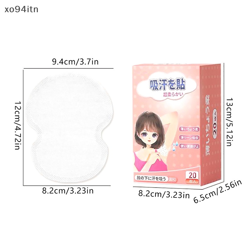 Set 20 Miếng Dán Thấm Hút Mồ Hôi Nách Dùng Một Lần Tiện Lợi