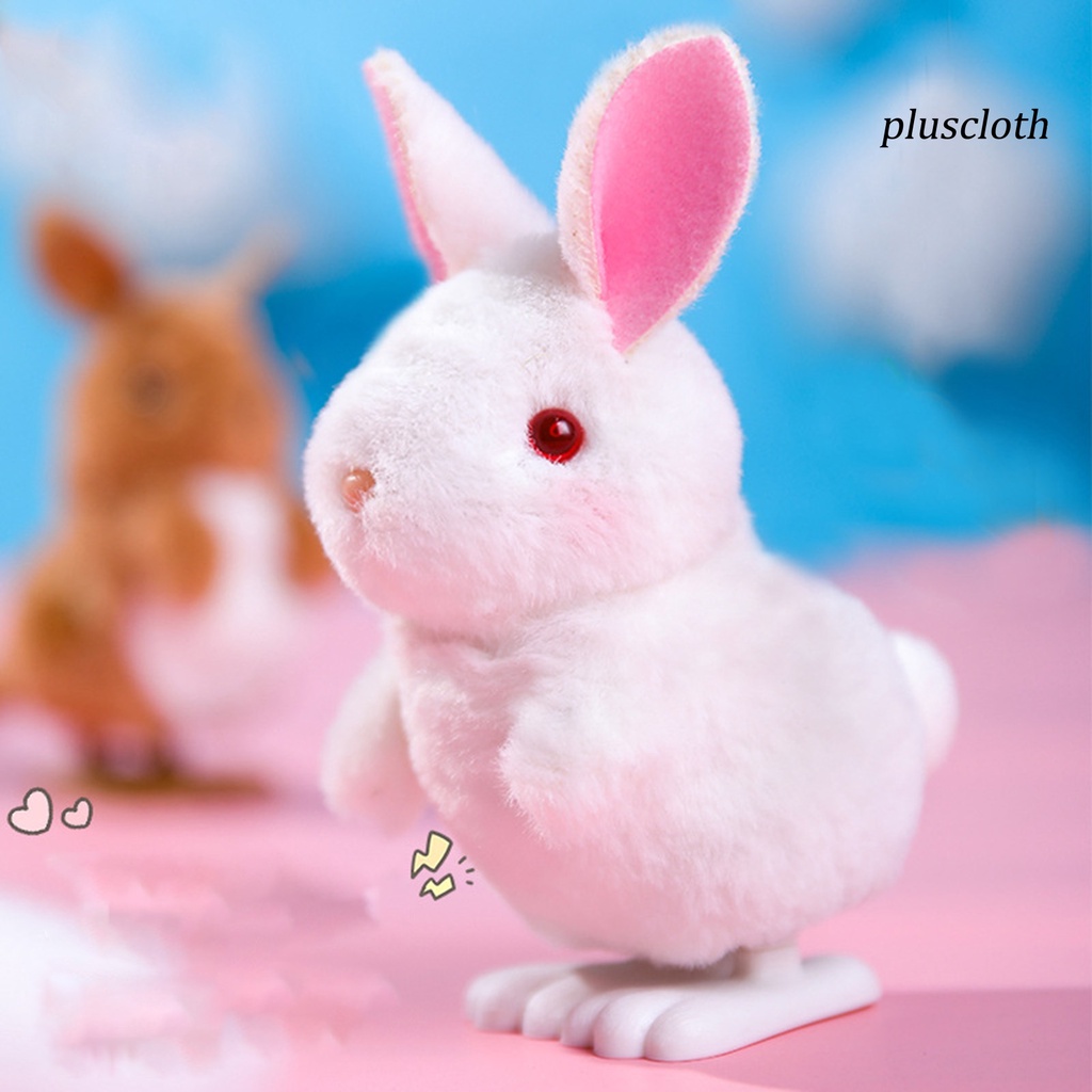 &lt; Plus &gt; Thú Nhồi Bông Hình Thỏ Kangaroo Lên Dây Cót Có Khóa Và Chuông Đáng Yêu Dành Cho Trẻ Em