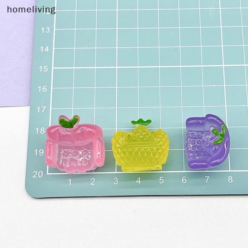 Bộ 2 Đồ trang trí Trái Cây Mini Phát Quang Dễ Thương Dùng Trang Trí DIY