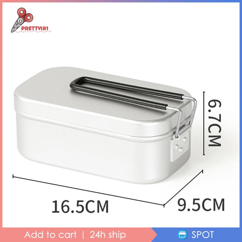 [Prettyia1] Hộp Đựng Cơm Trưa 500ML Argent