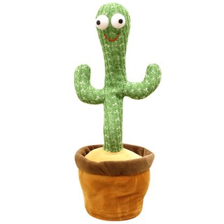 Dancing Cactus Doll Lovely Talking Toy With 120 English Songs And LED Lighting