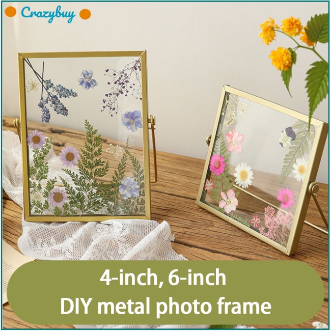 Cr Khung Ảnh Thủy Tinh 4 Inch 6 Inch Thiết Kế Đơn Giản Sáng Tạo